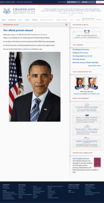 オバマ大統領EXIF付き公式肖像デジタル写真掲載ページ